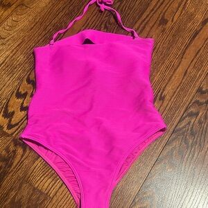 Vibrant Pink One-Piece Swimsuit
